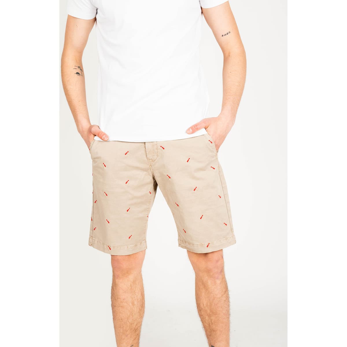 Men's Shorts Pepe Jeans Beige