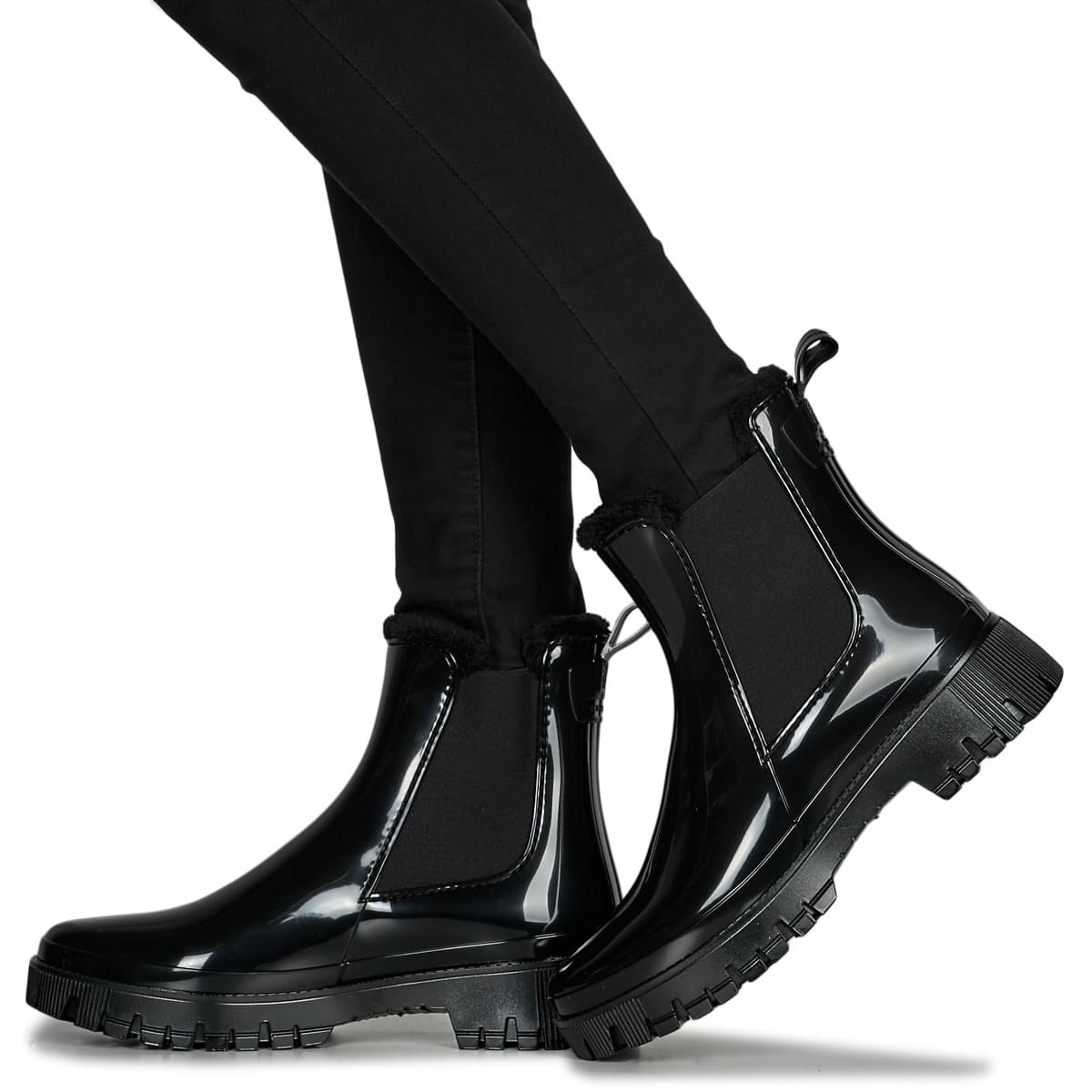 Women's Wellington Boots Lemon Jelly Black