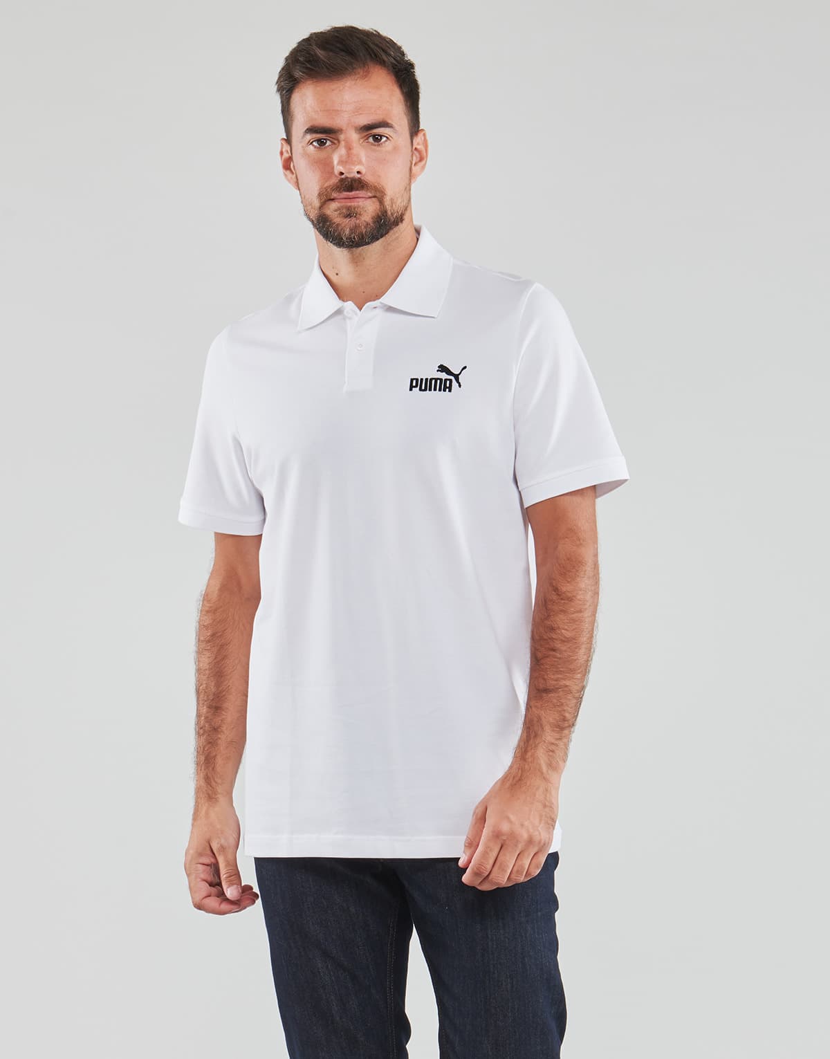 Men's Polo Shirts Puma White
