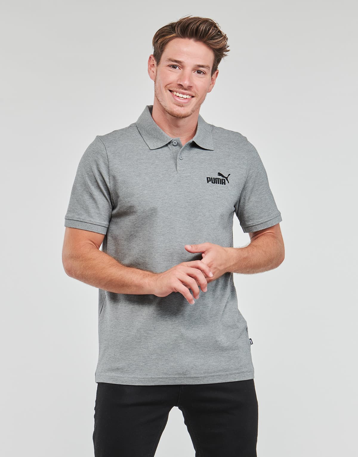 Men's Polo Shirts Puma Gray