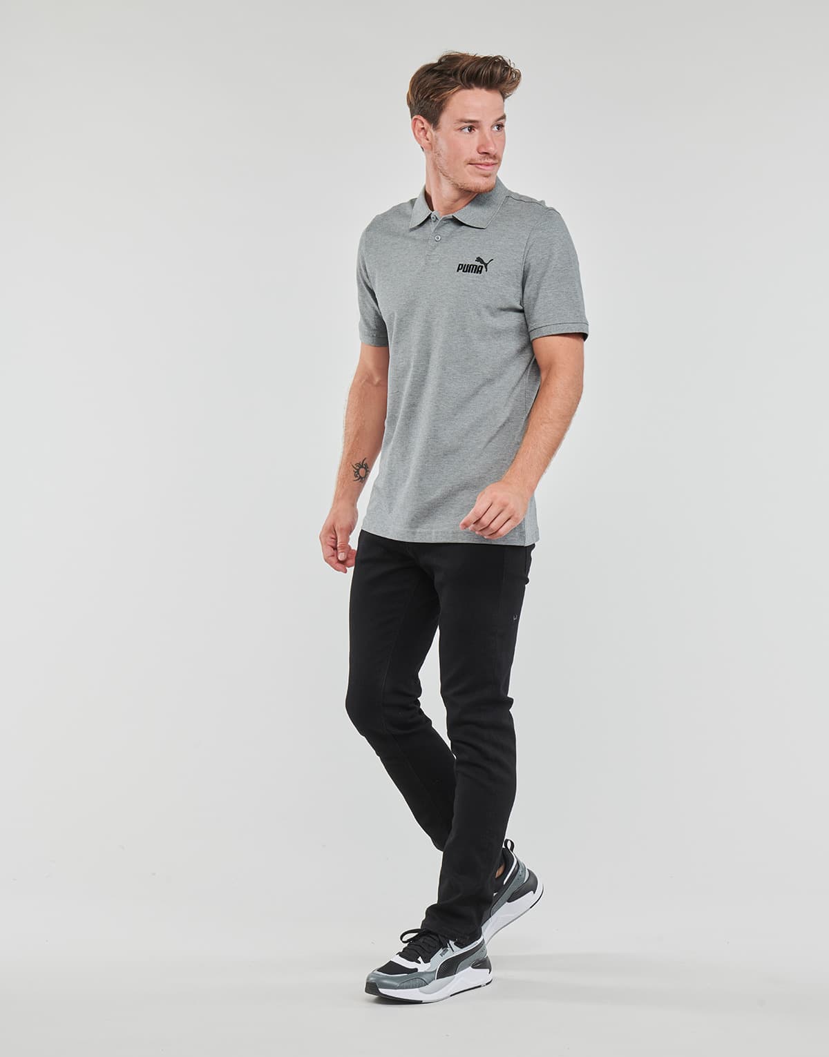 Men's Polo Shirts Puma Gray