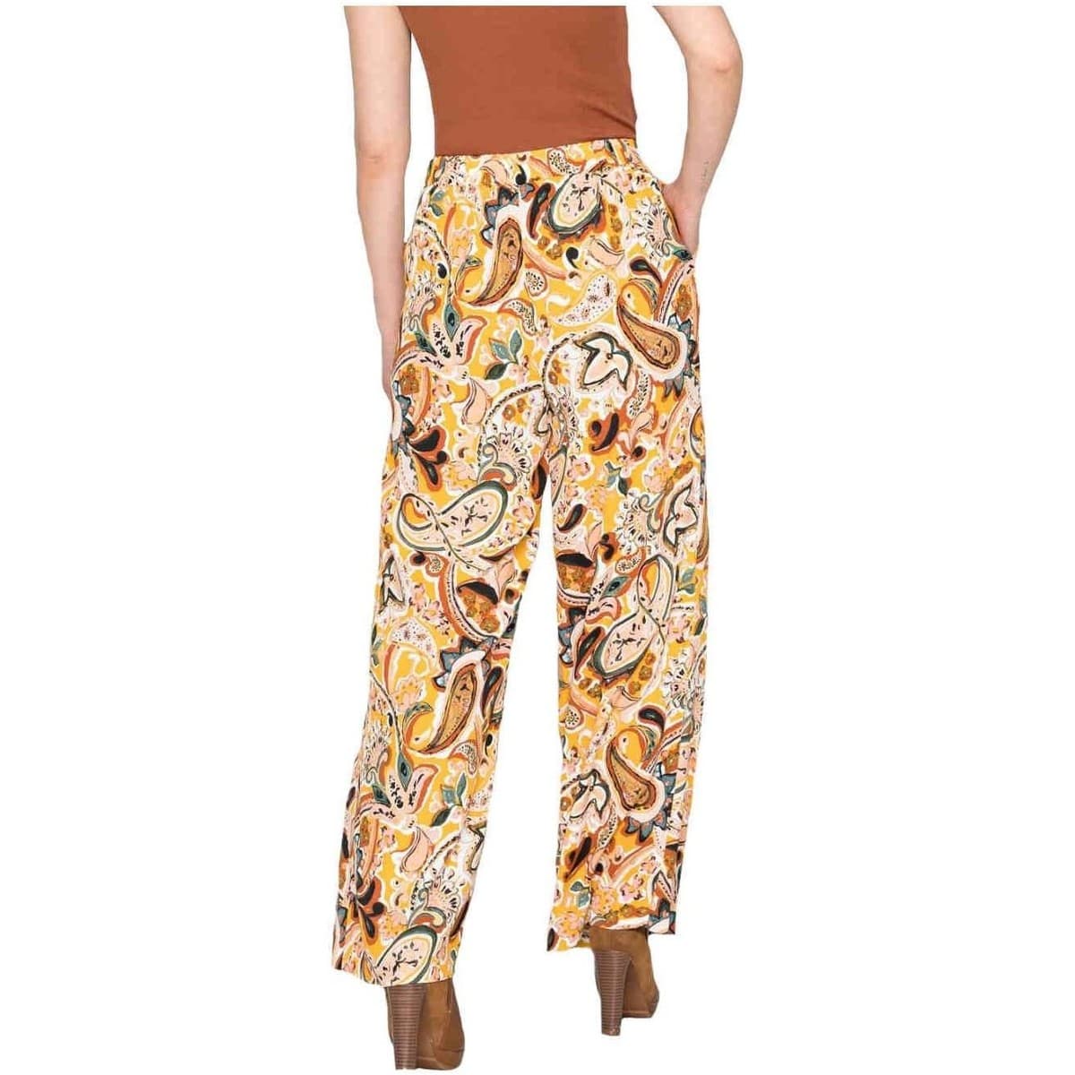 Women's Pants Naf Naf Yellow