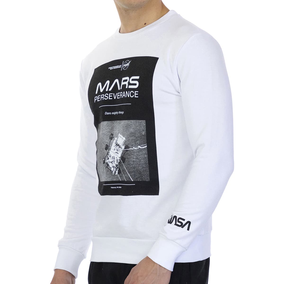 Men's Sports T-Shirts Nasa White