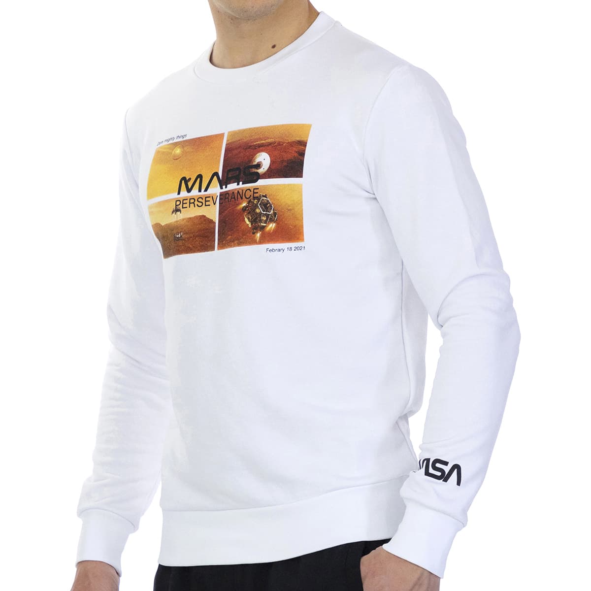 Men's Sports T-Shirts Nasa White