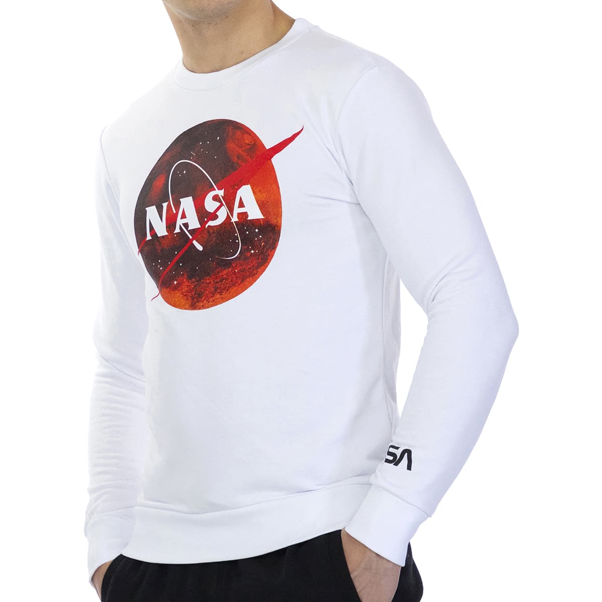 Men's Sports T-Shirts Nasa White