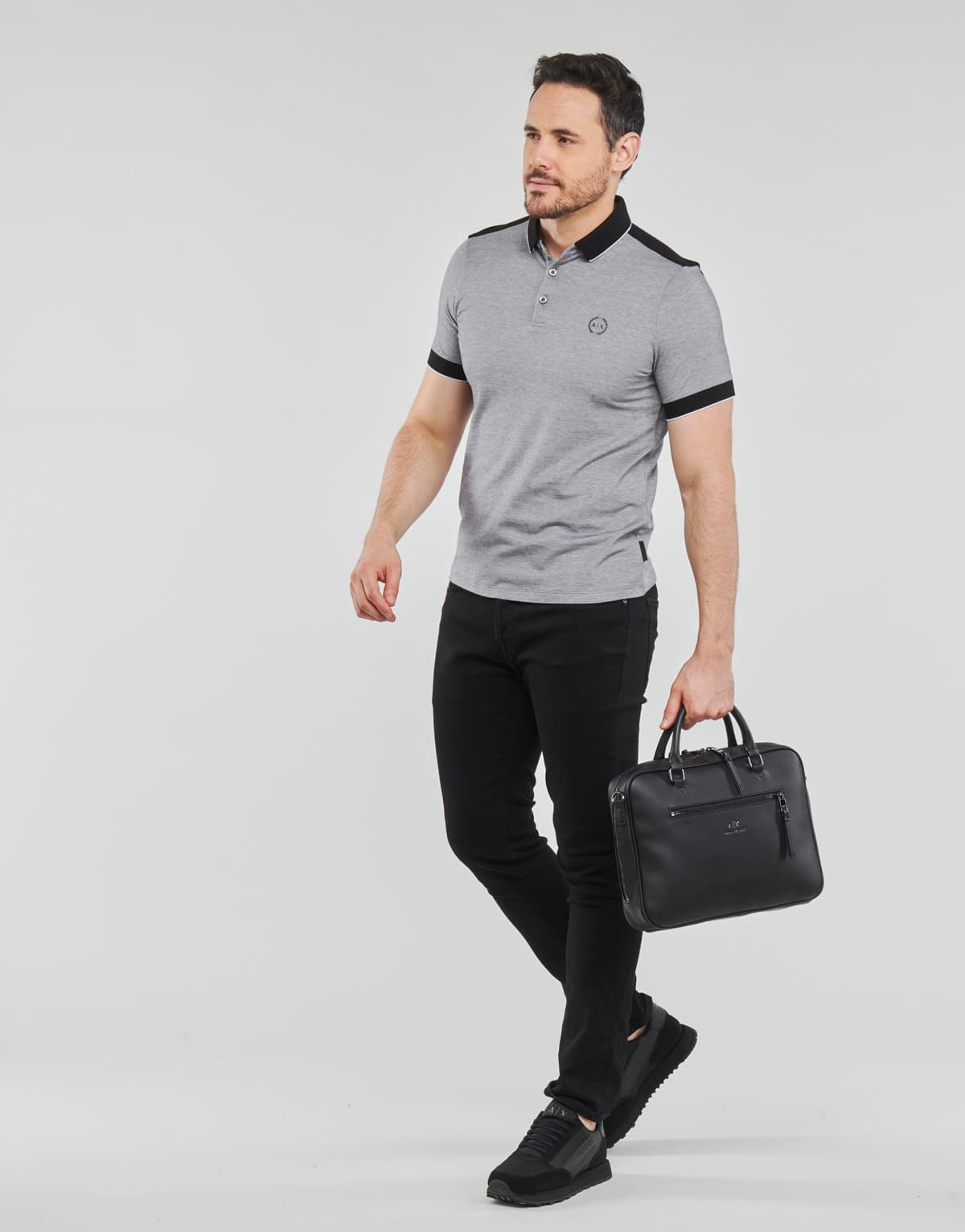 Men's Polo Shirts Armani Exchange Gray