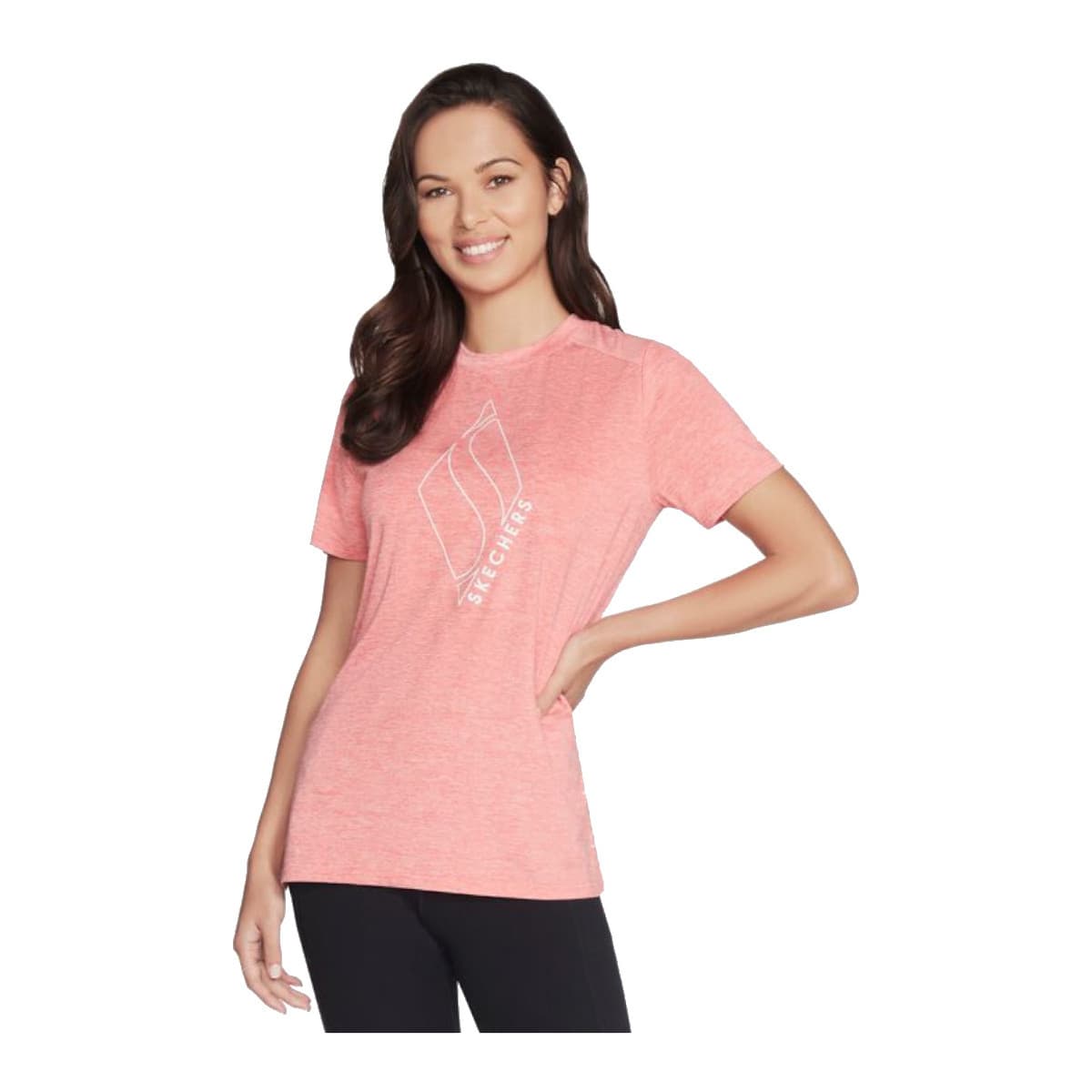 T-shirt με κοντά μανίκια Skechers Diamond Blissful Tee
