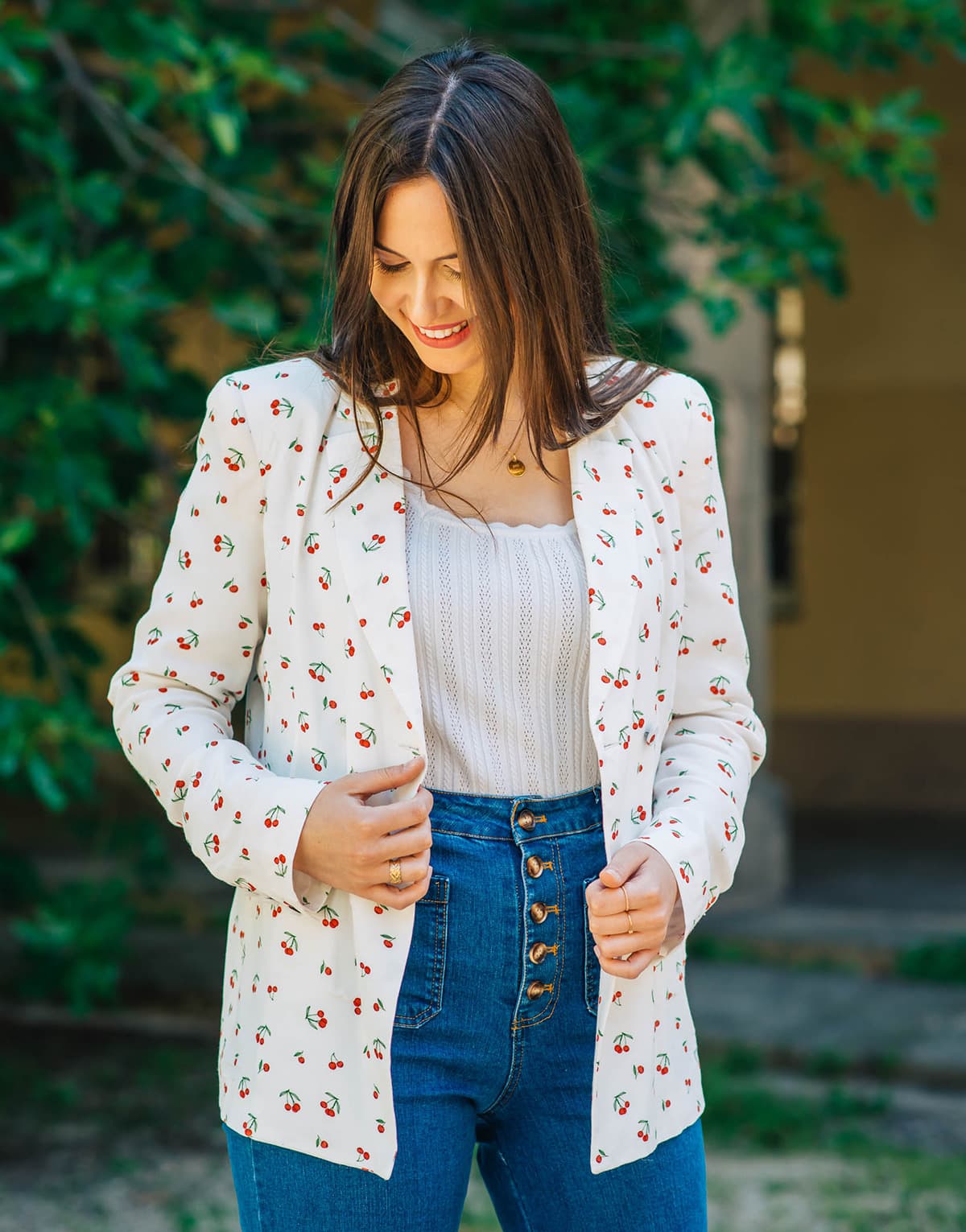 Women's Blazers Céleste White