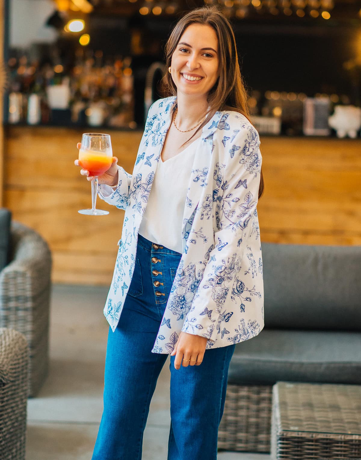 Women's Blazers Céleste White