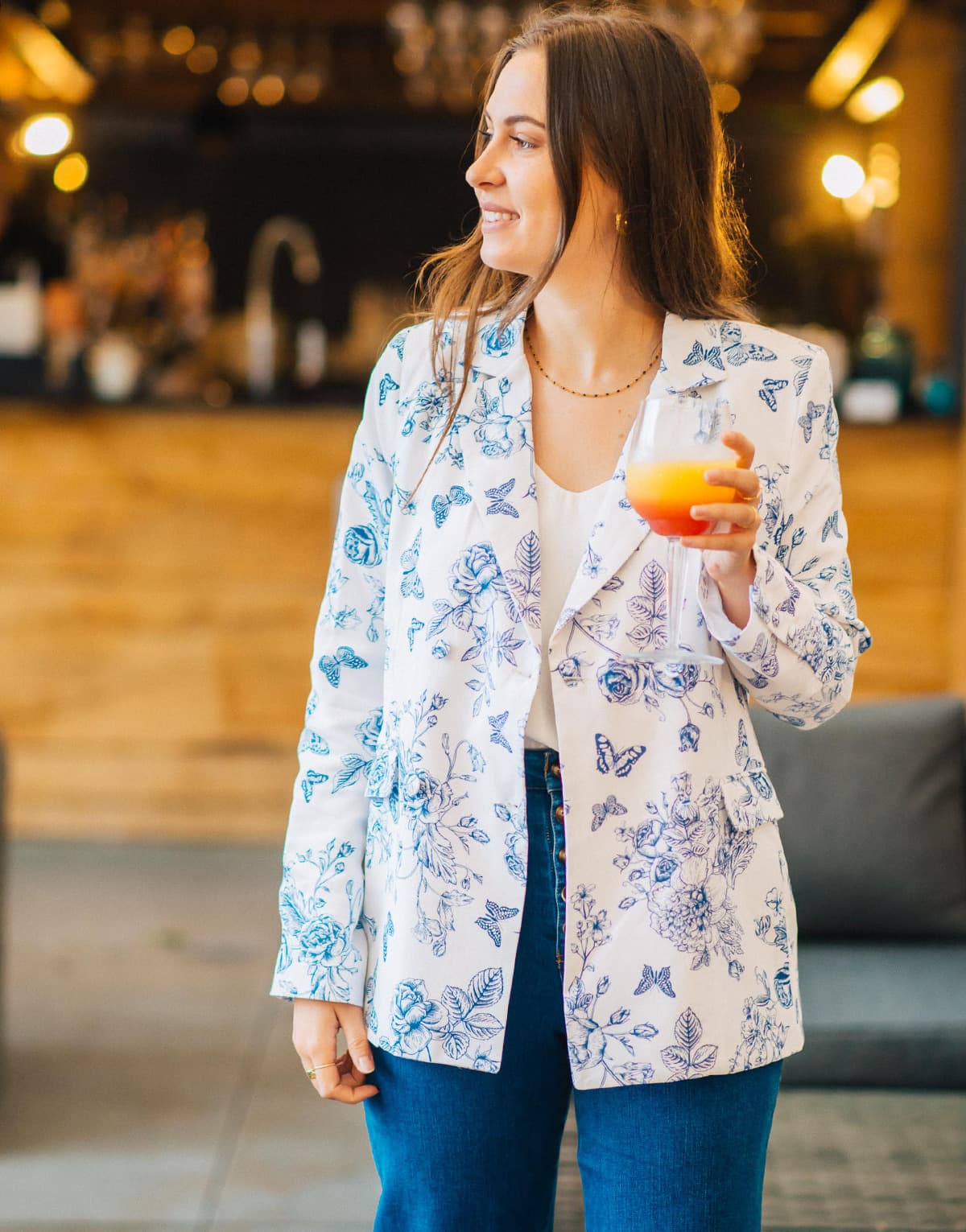 Women's Blazers Céleste White