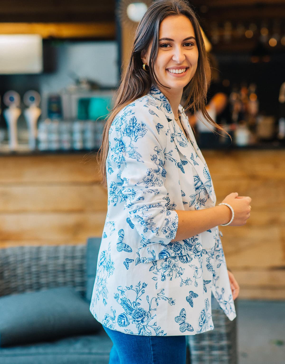 Women's Blazers Céleste White