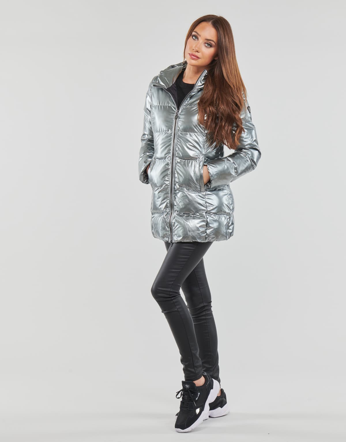 Women's Jackets EA7 Silver