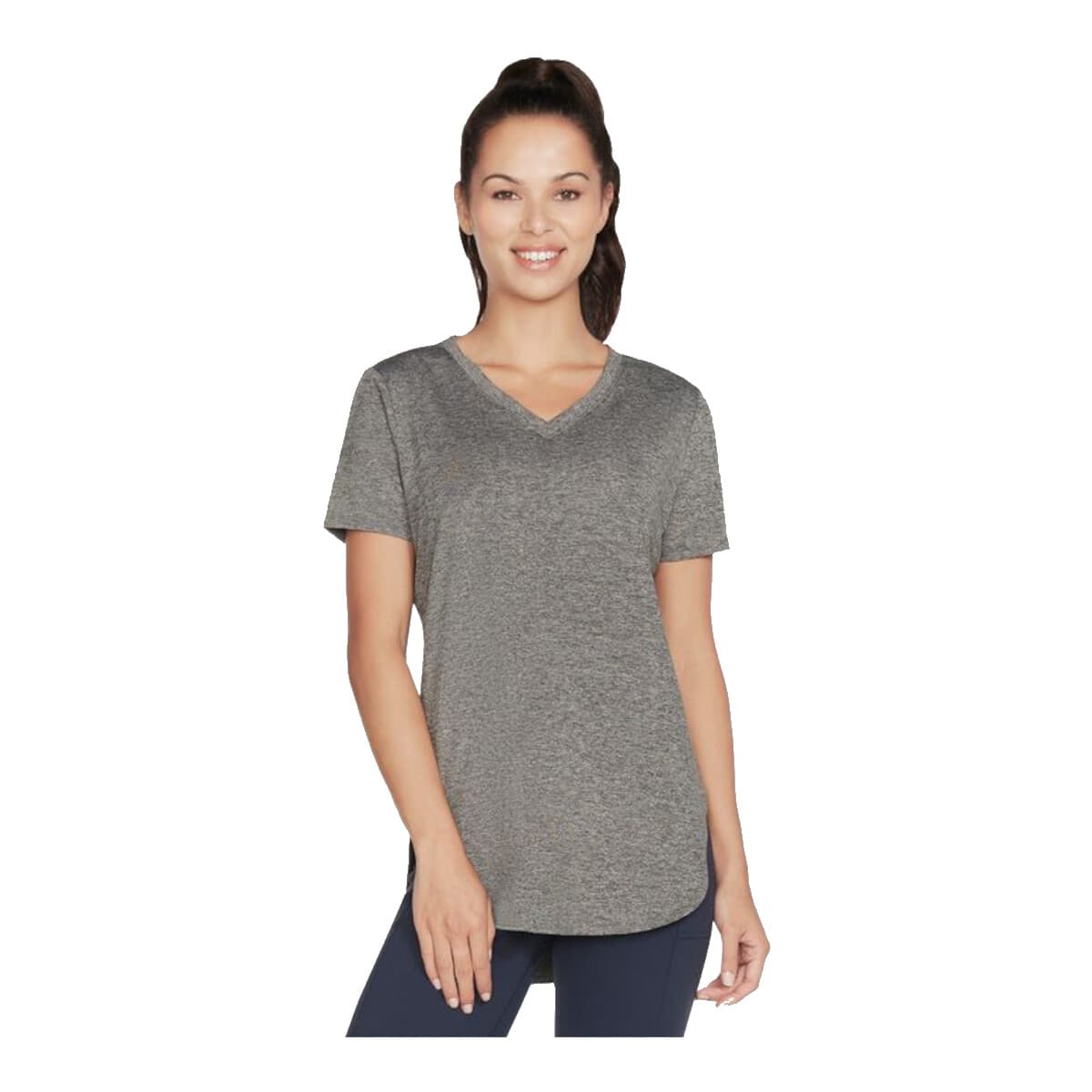 T-shirt με κοντά μανίκια Skechers Diamond Blissful Tunic Tee