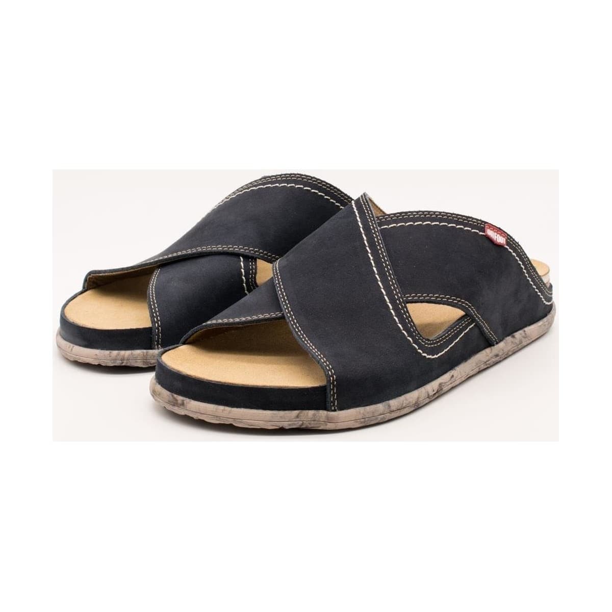 Men's Sandals On Foot Blue