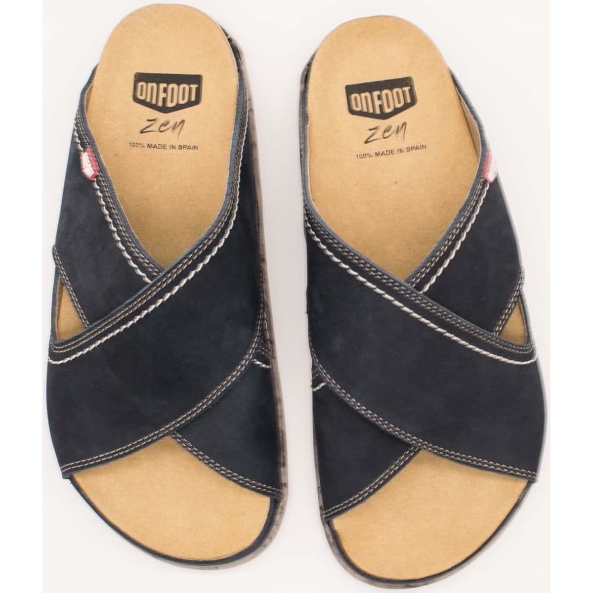 Men's Sandals On Foot Blue