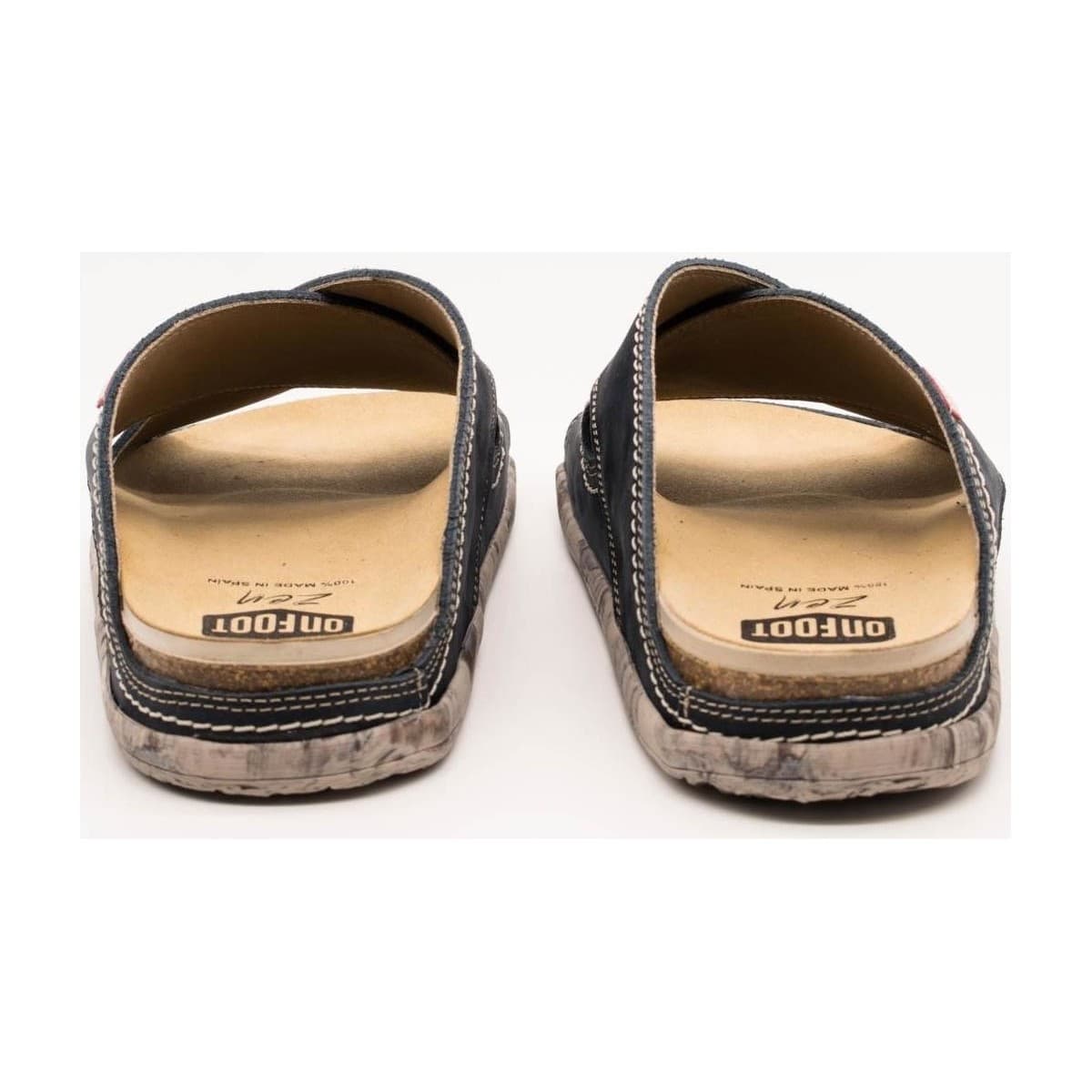 Men's Sandals On Foot Blue