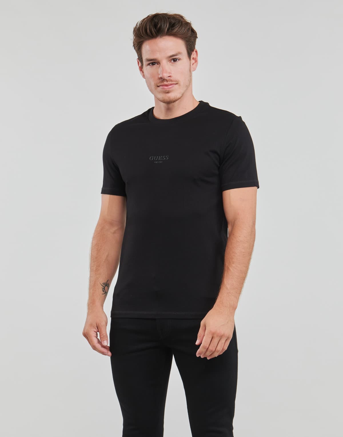 Men's T-Shirts Guess Black