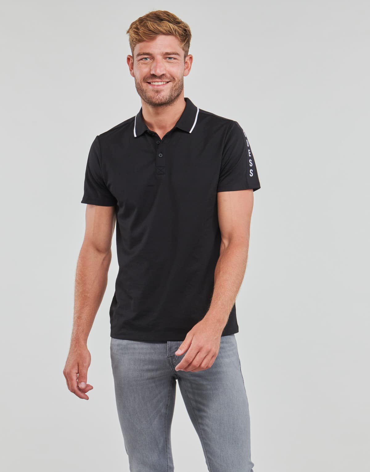 Men's Polo Shirts Guess Black