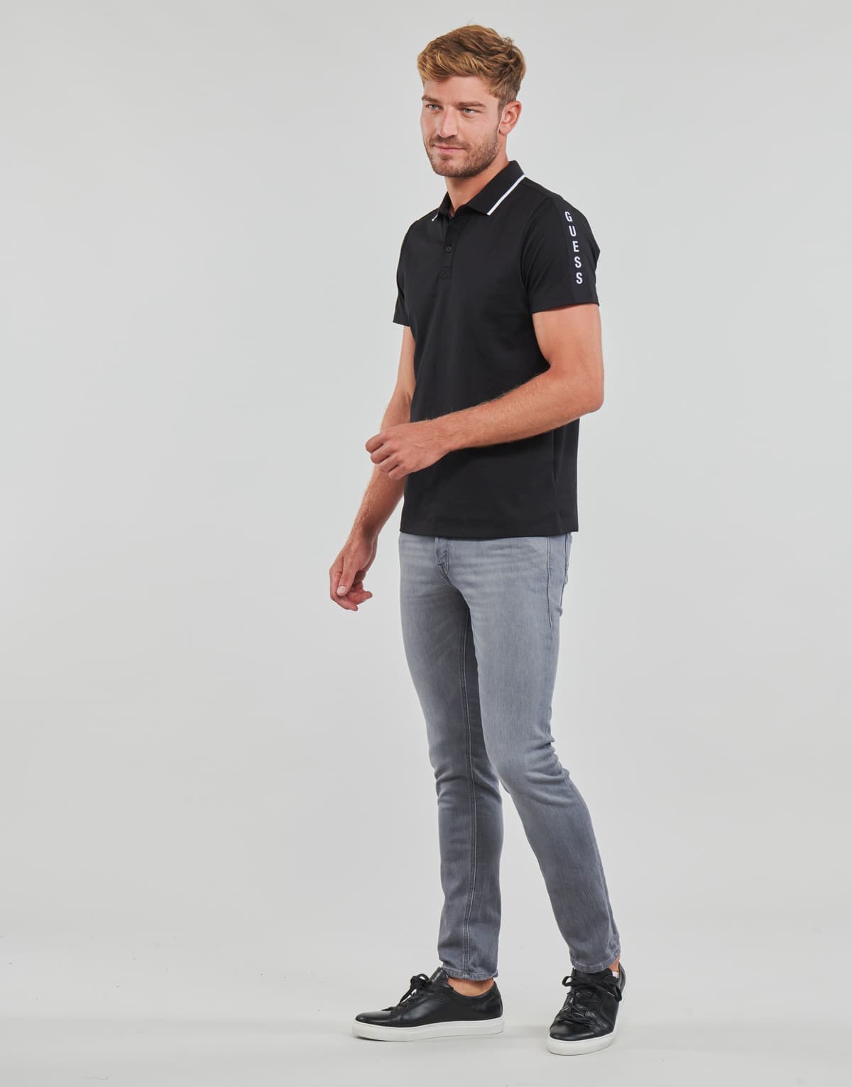 Men's Polo Shirts Guess Black