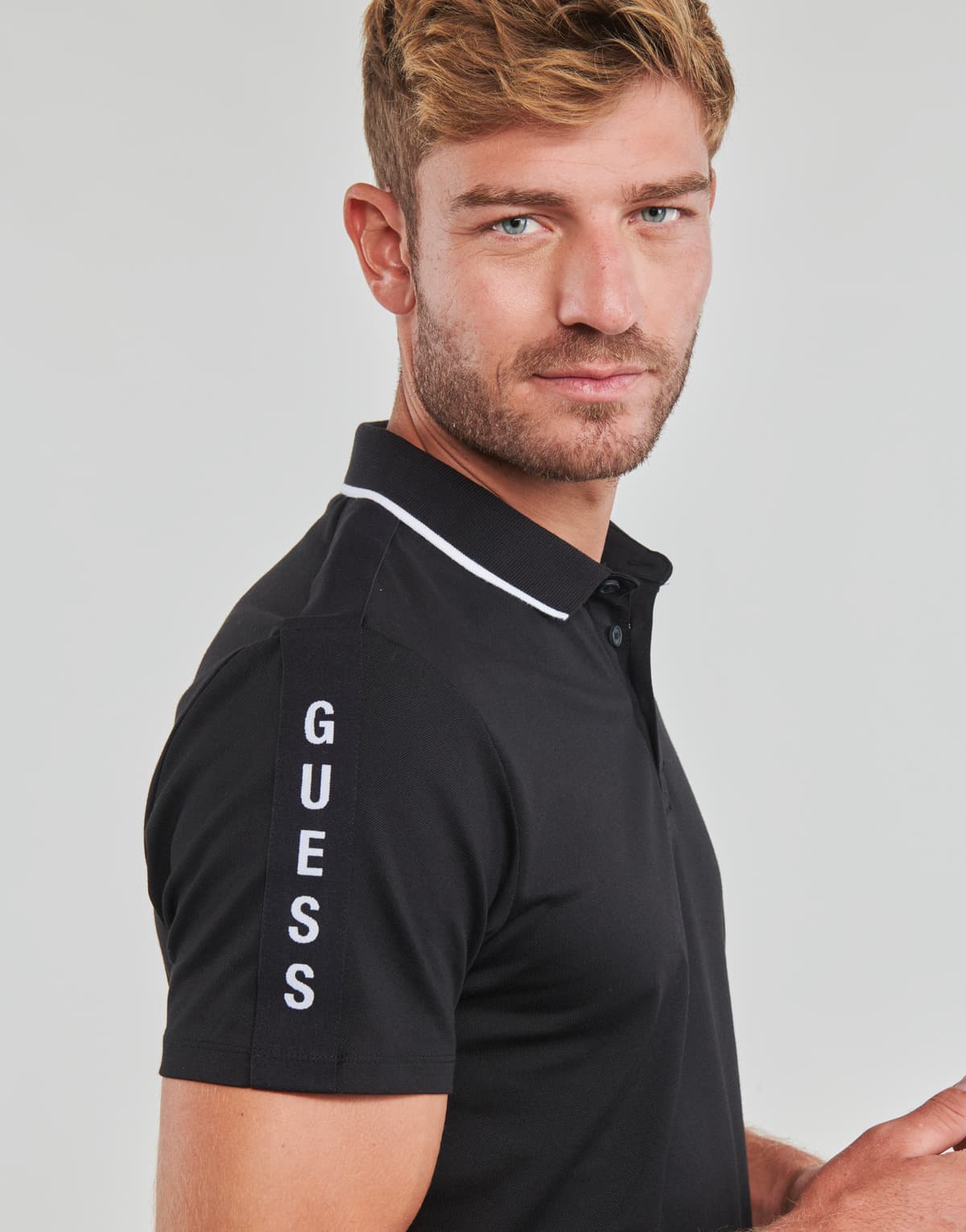 Men's Polo Shirts Guess Black