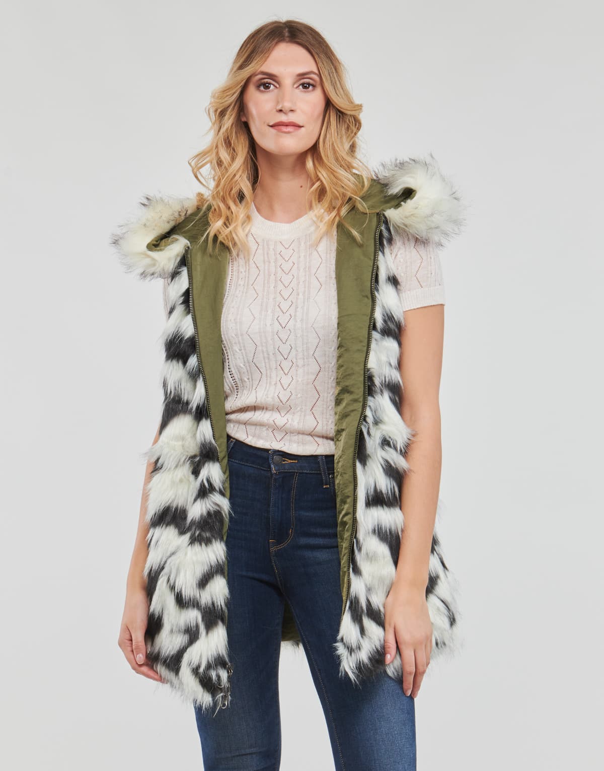 Women's Parkas Guess Khaki