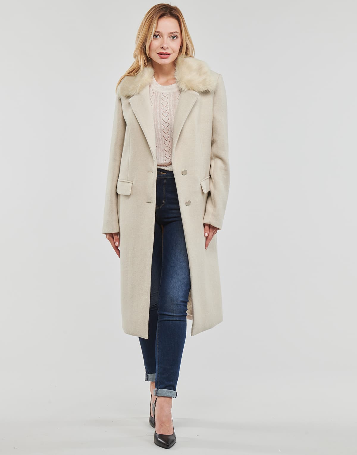 Women's Coats Guess Beige