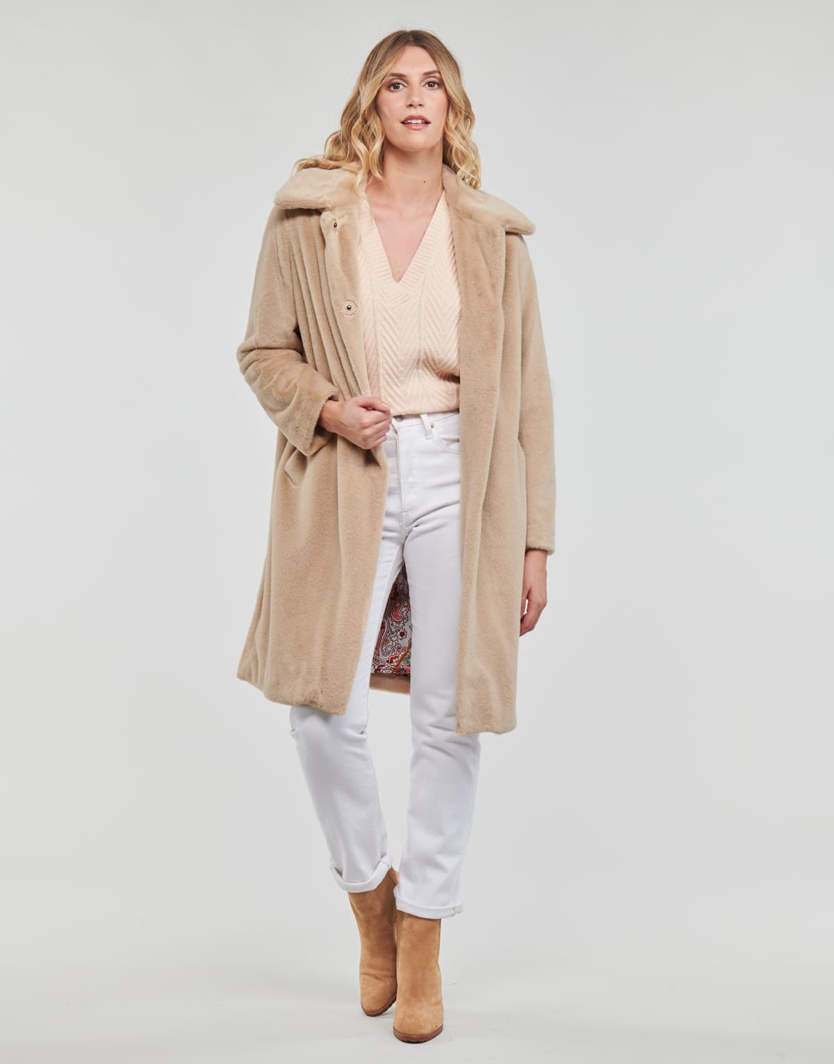 Women's Coats Guess Beige