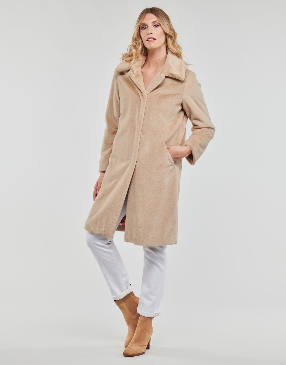 Women's Coats Guess Beige