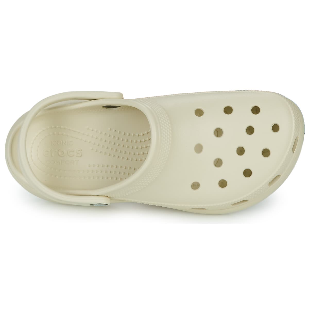 Crocs Platform Γυναικεία Δίπατα Σαμπό Εκρού