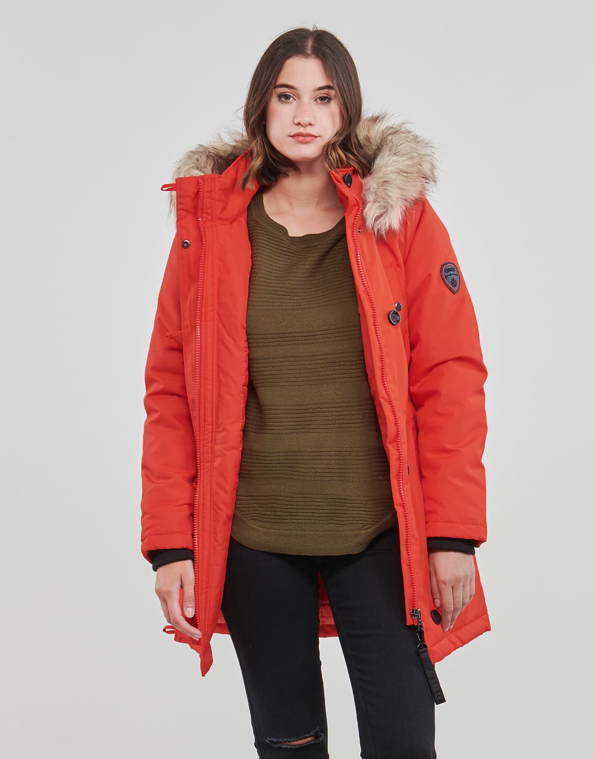Women's Parkas Only Red