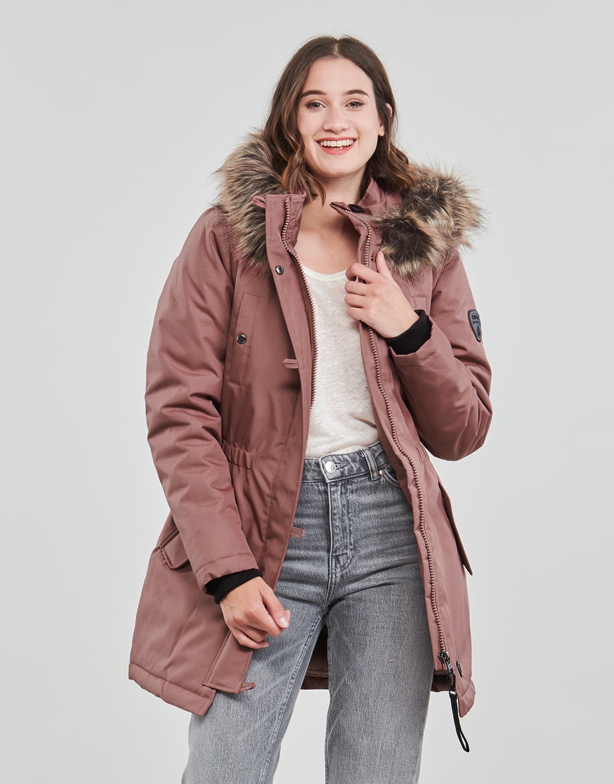 Women's Parkas Only Pink