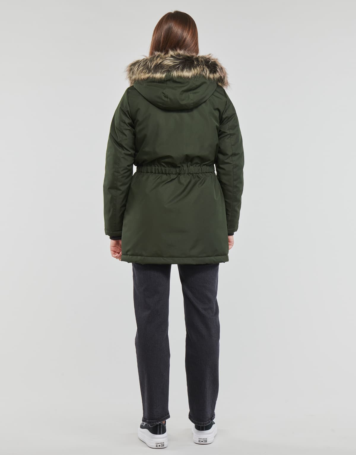 Women's Parkas Only Khaki