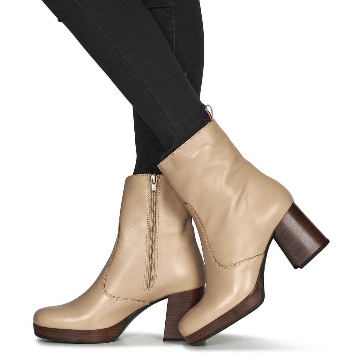 Women's Ankle Boots Bullboxer Beige