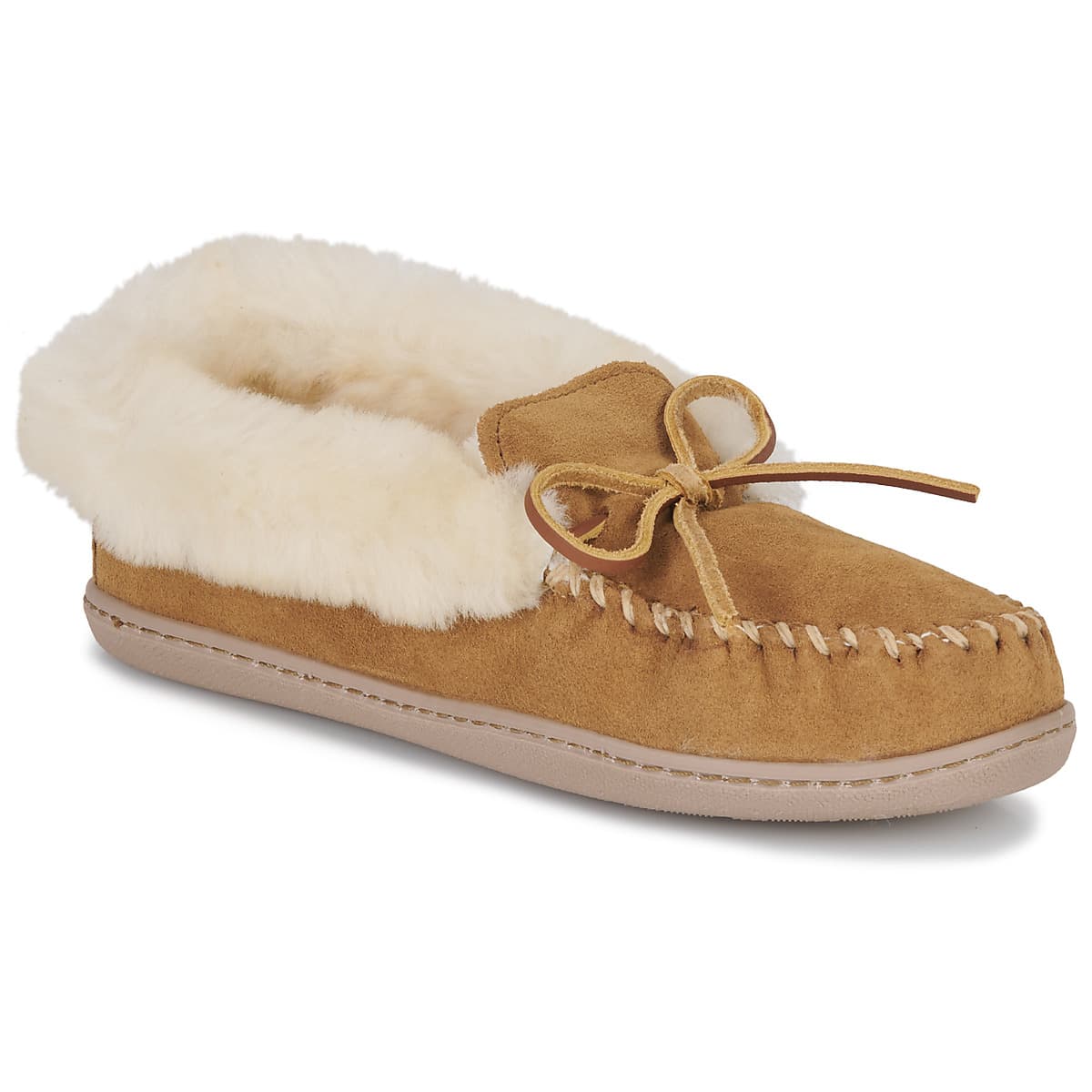 Women's House Slippers Minnetonka Brown
