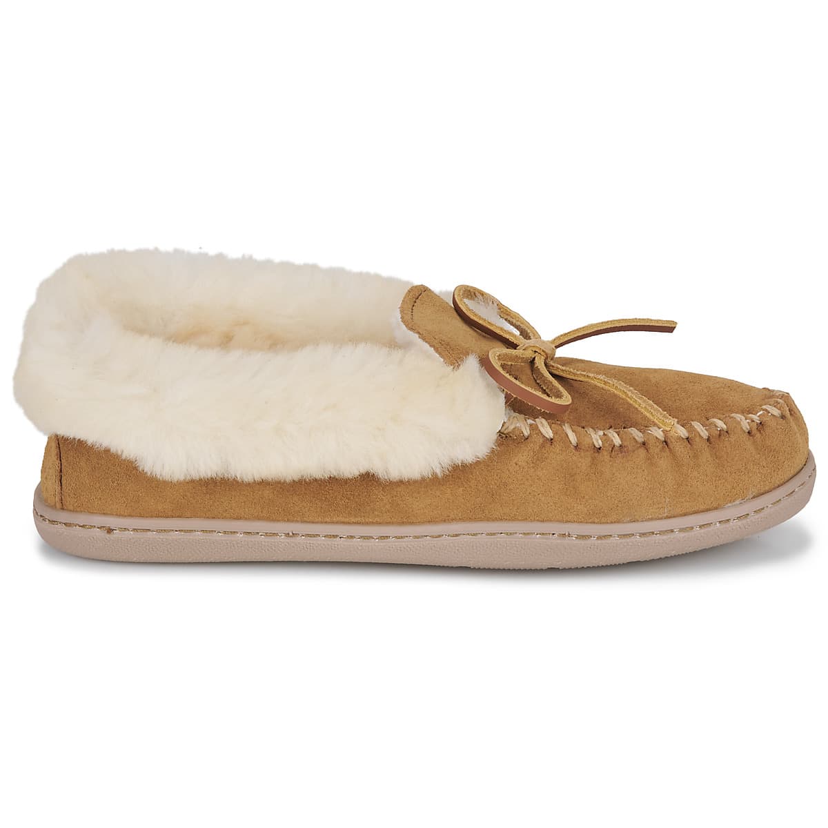 Women's House Slippers Minnetonka Brown