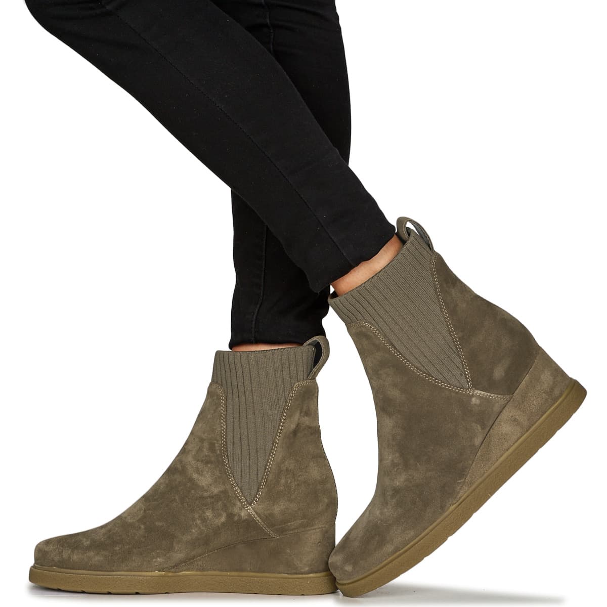 Women's Ankle Boots Unisa Brown