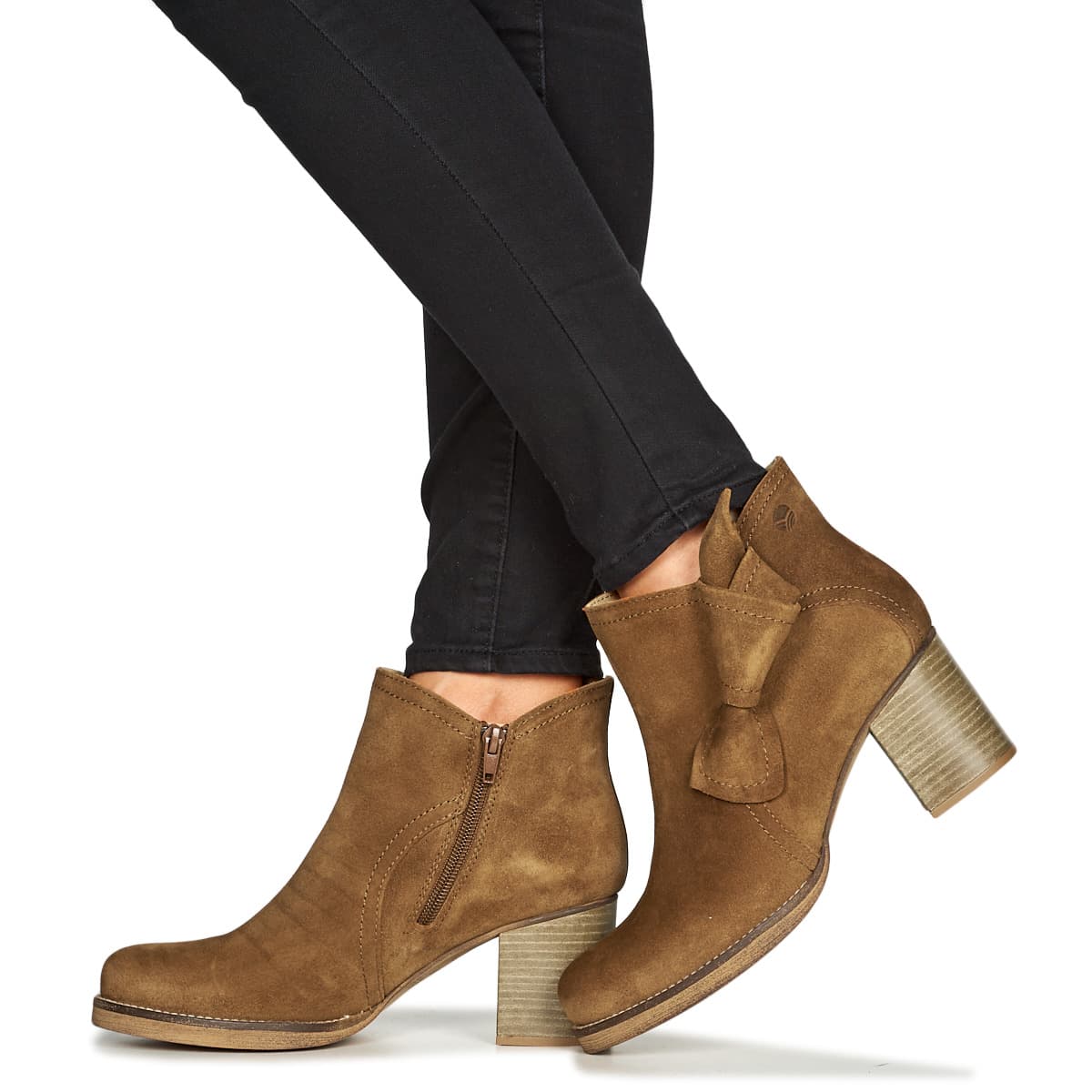 Women's Ankle Boots Casual Attitude Brown