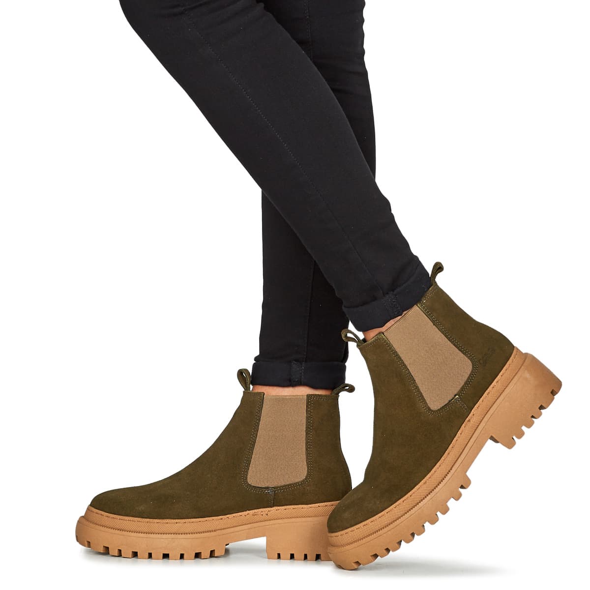 Women's Boots Casual Attitude Khaki