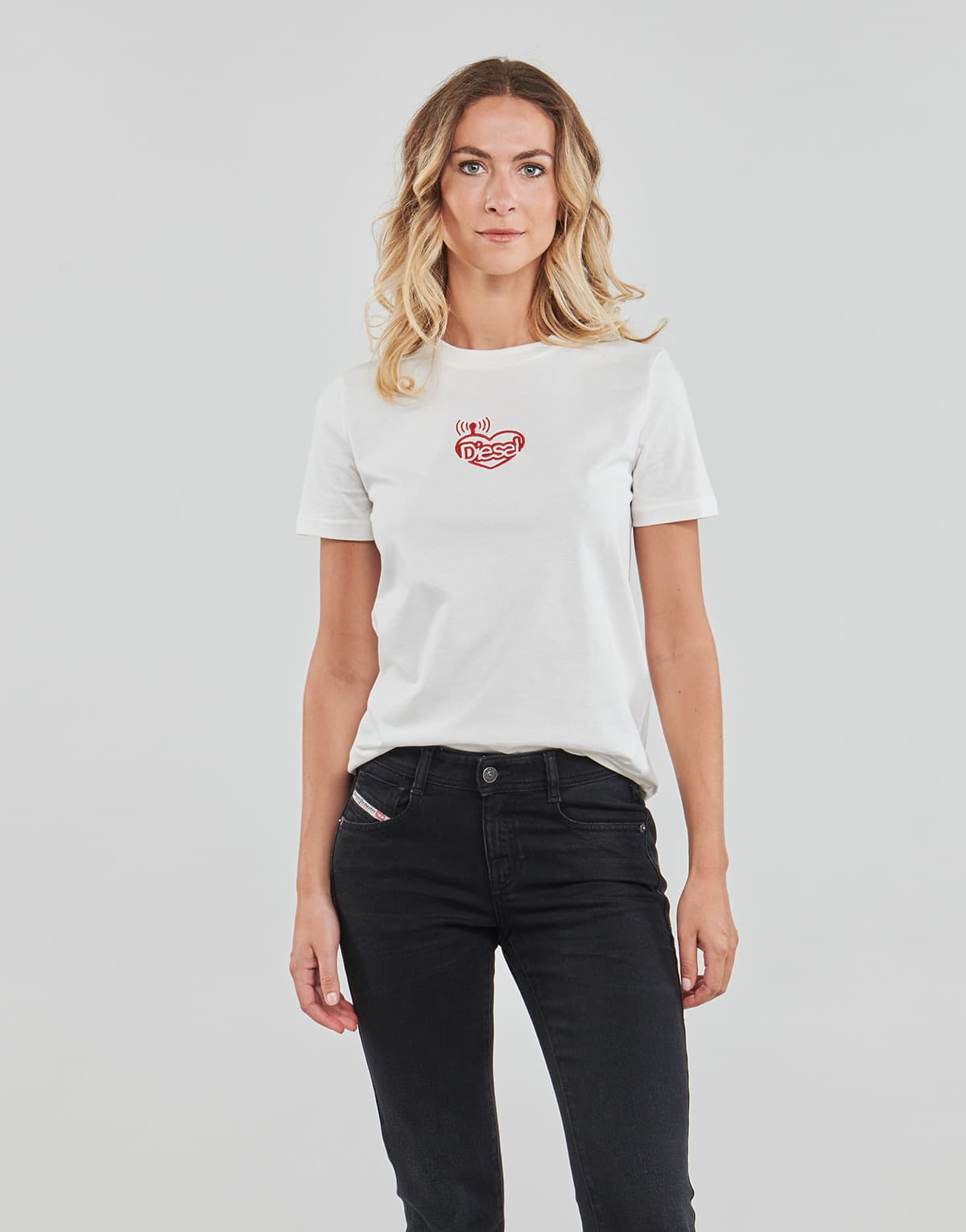Women's T-Shirts Diesel White