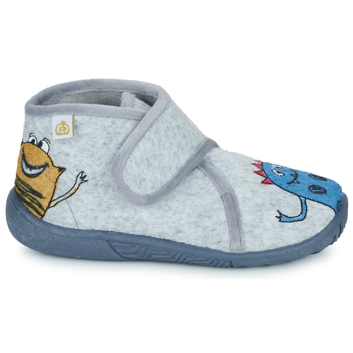 Boys' House Slippers Citrouille et Compagnie Gray