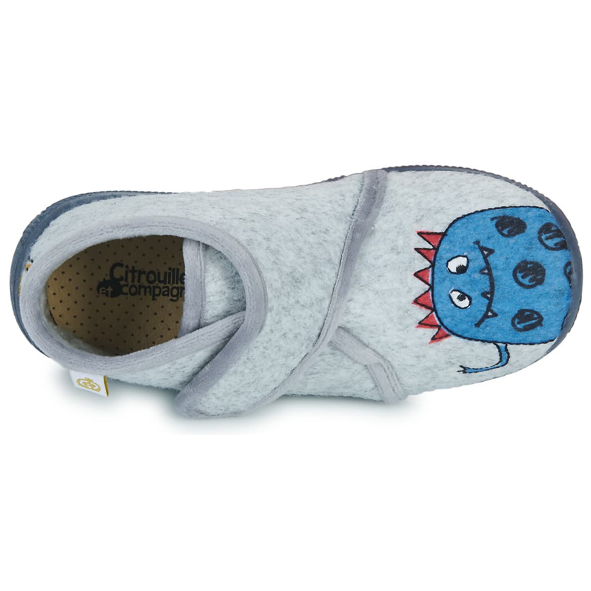 Boys' House Slippers Citrouille et Compagnie Gray