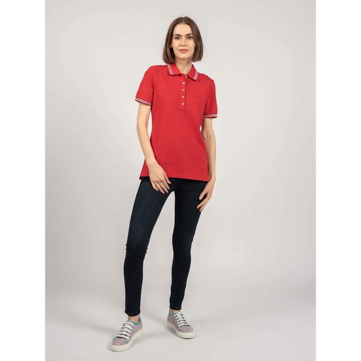 Women's Polo Shirts Geox Red