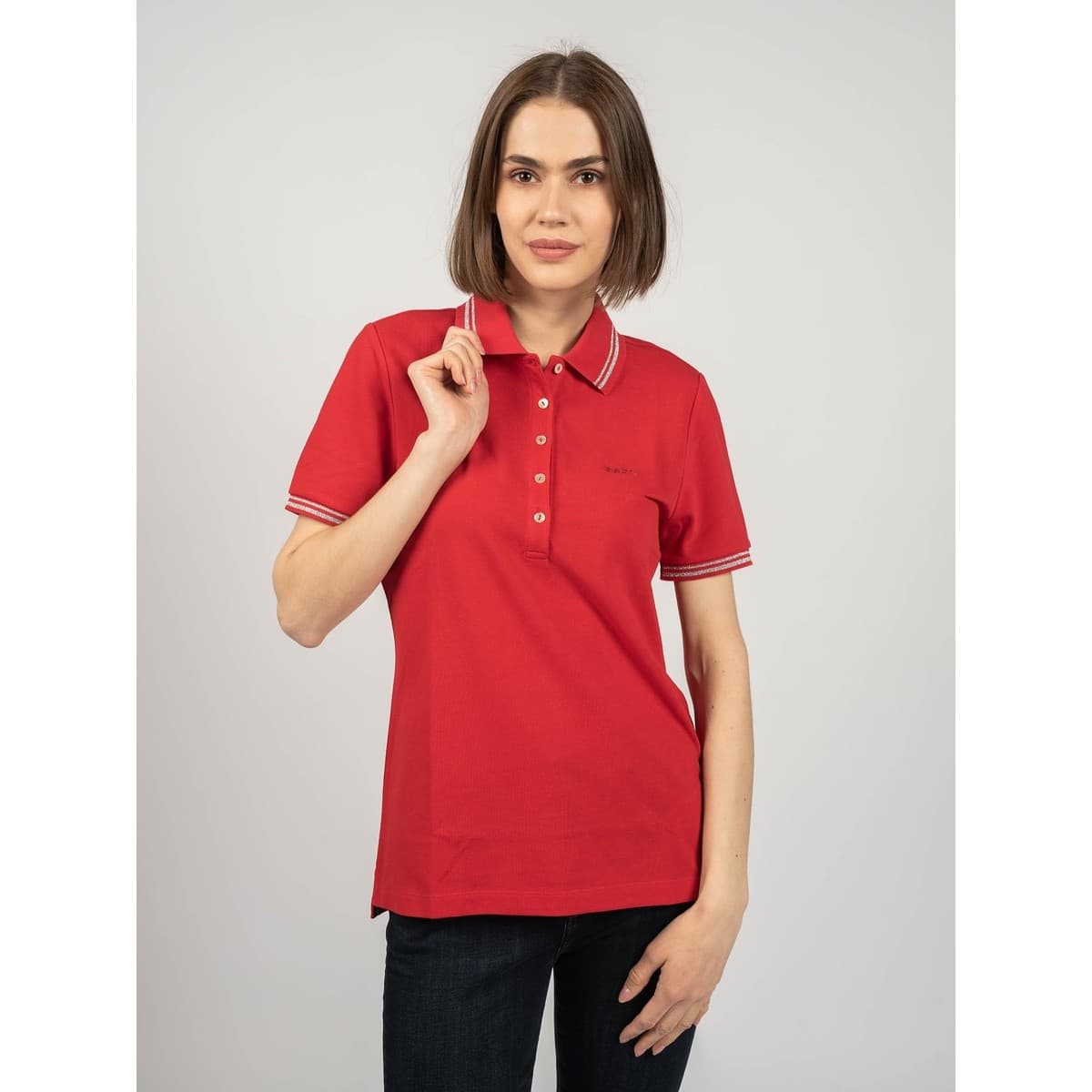 Women's Polo Shirts Geox Red