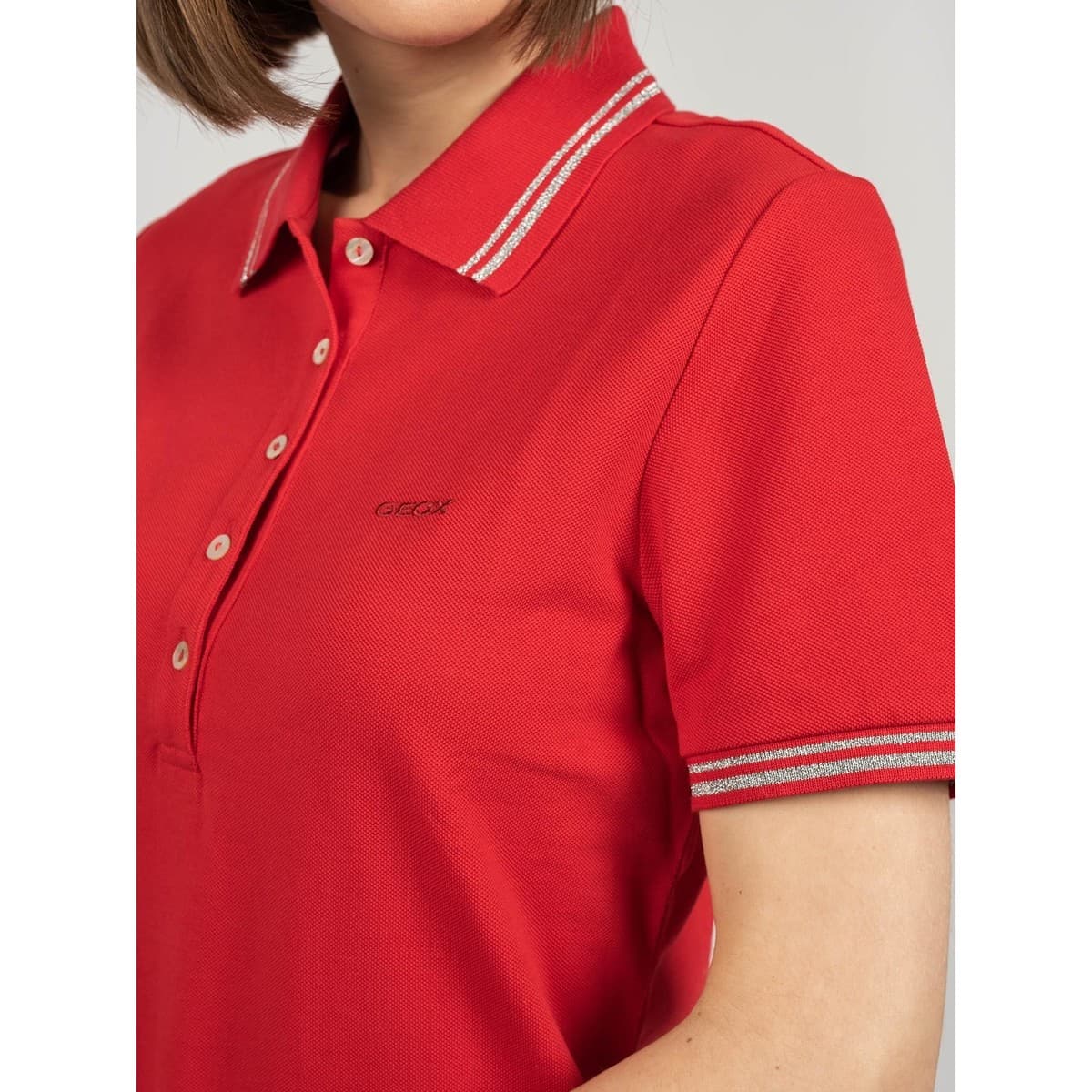 Women's Polo Shirts Geox Red