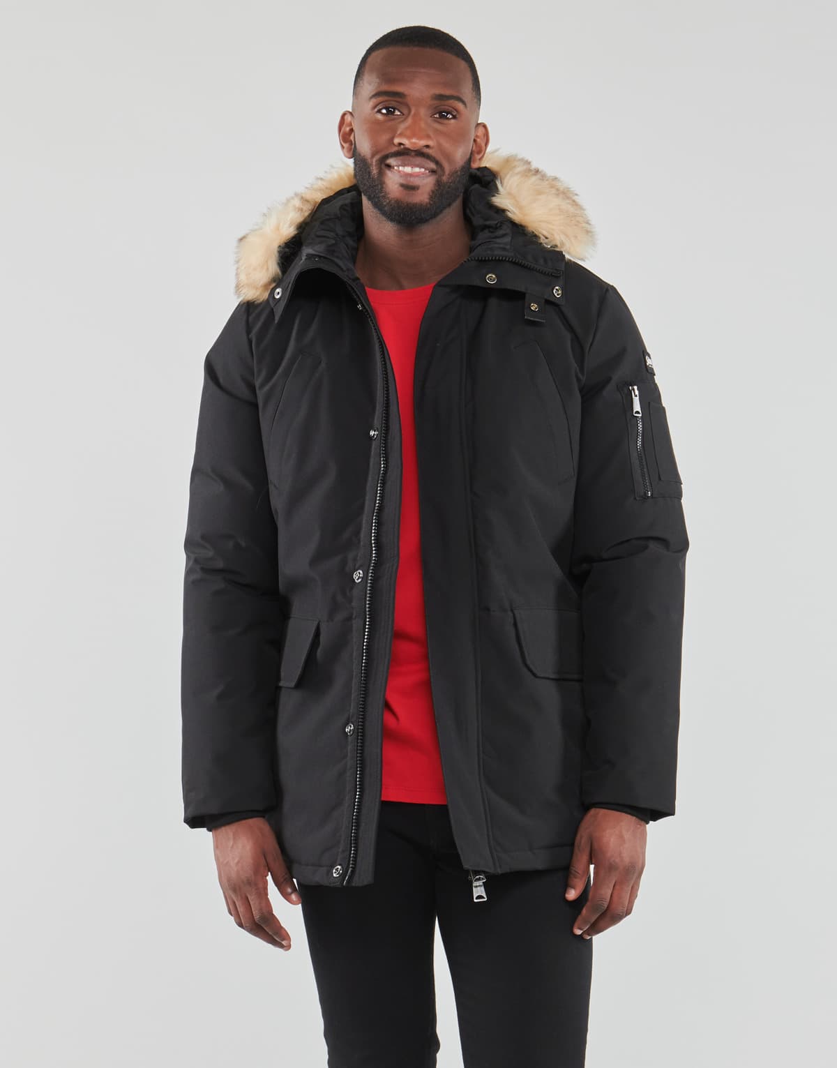 Men's Parkas Schott Black