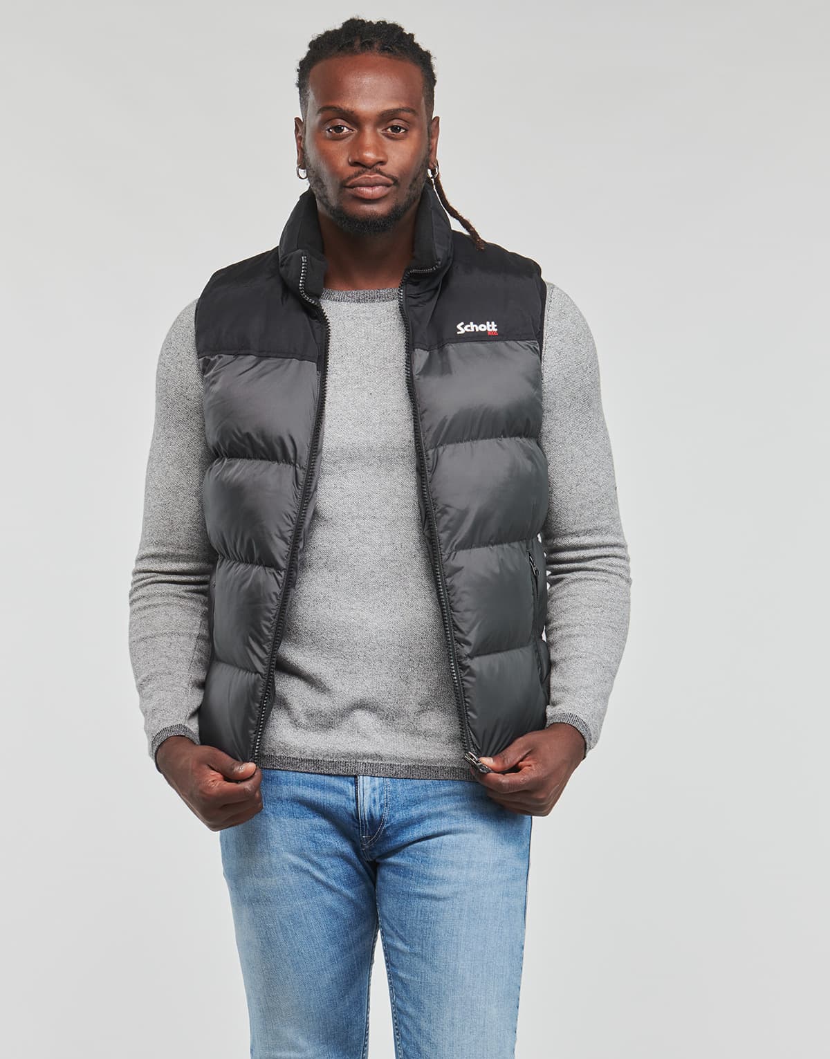 Men's Jackets Schott Gray