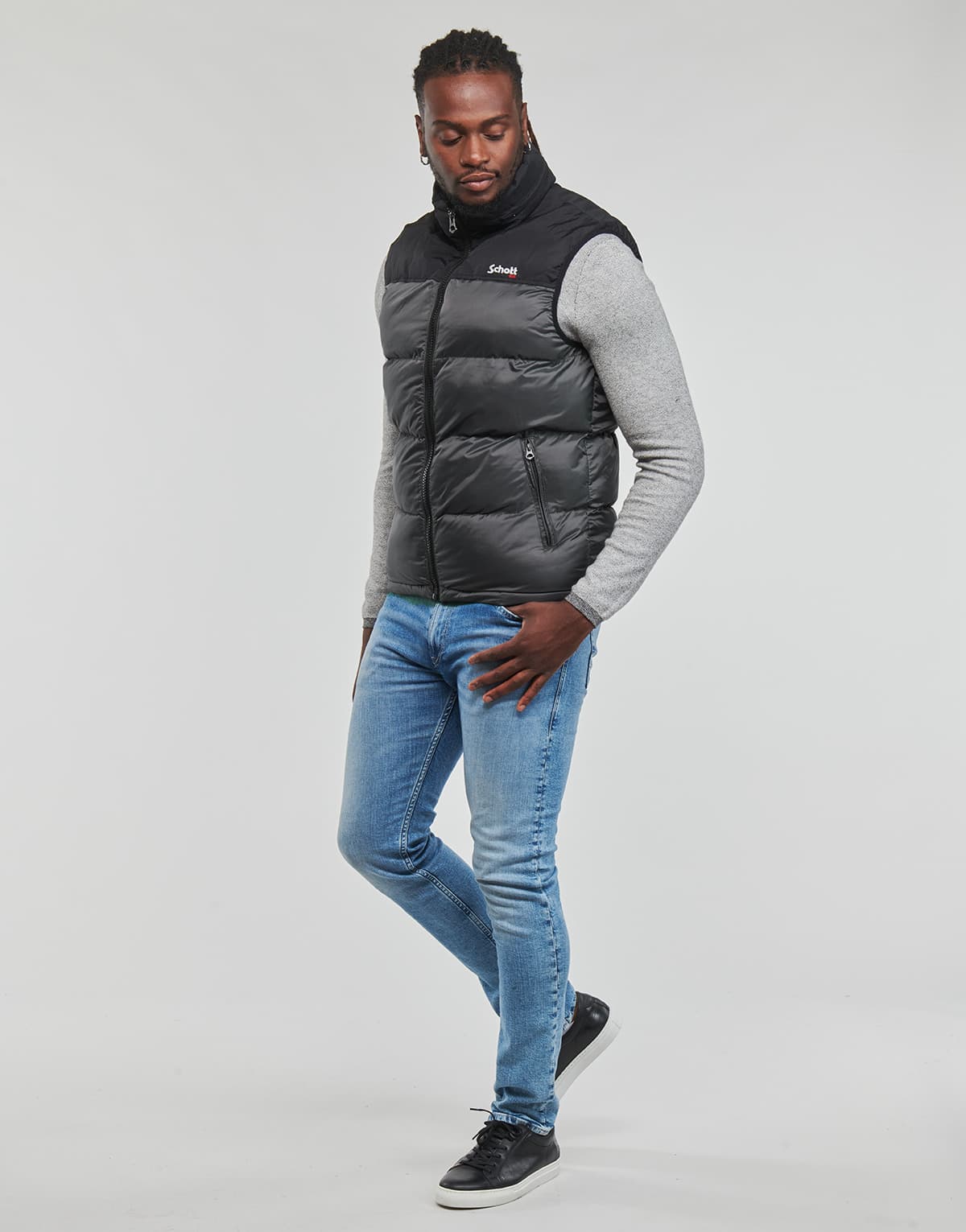 Men's Jackets Schott Gray