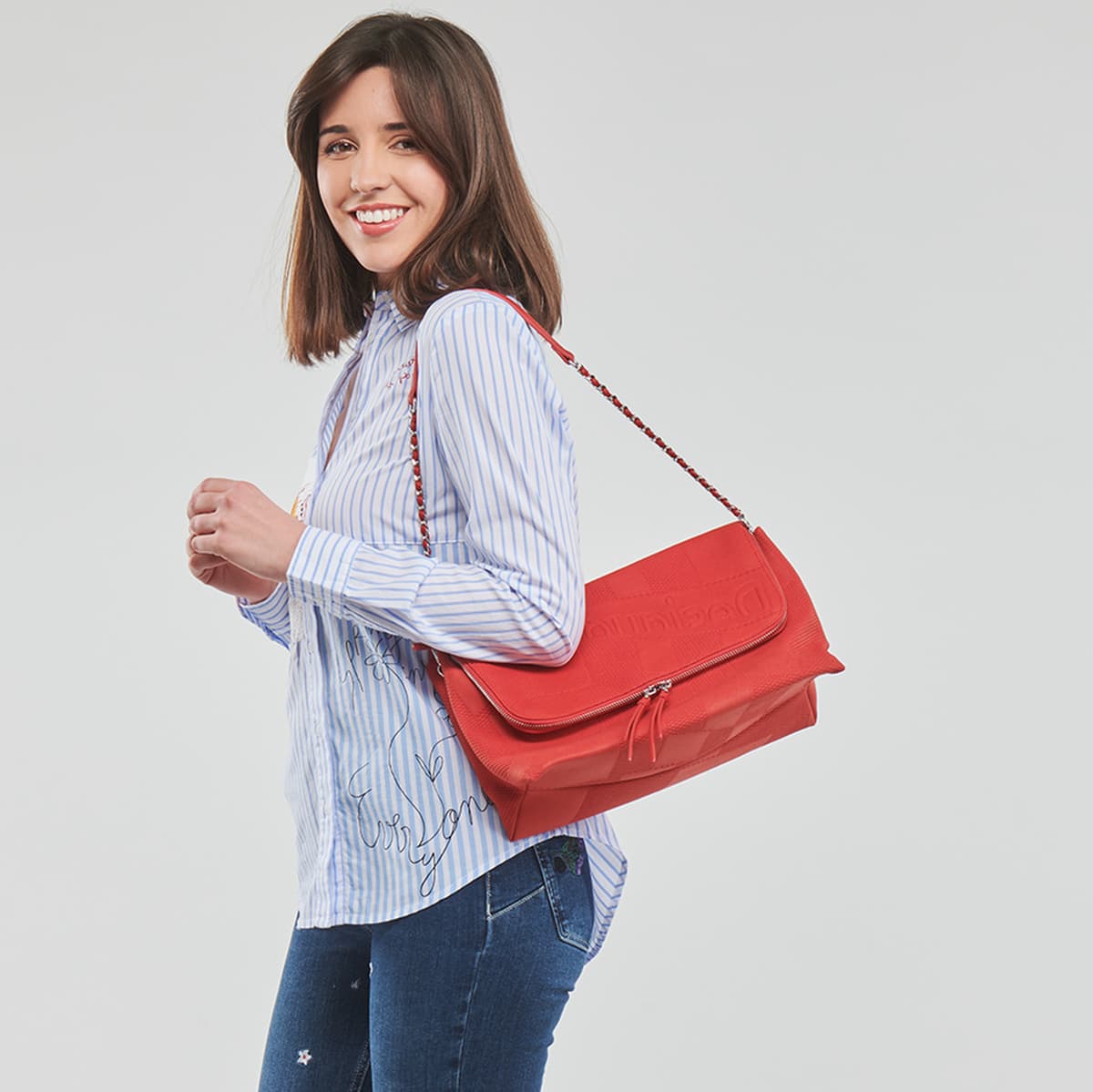 Women's Shoulder Bags Desigual Red