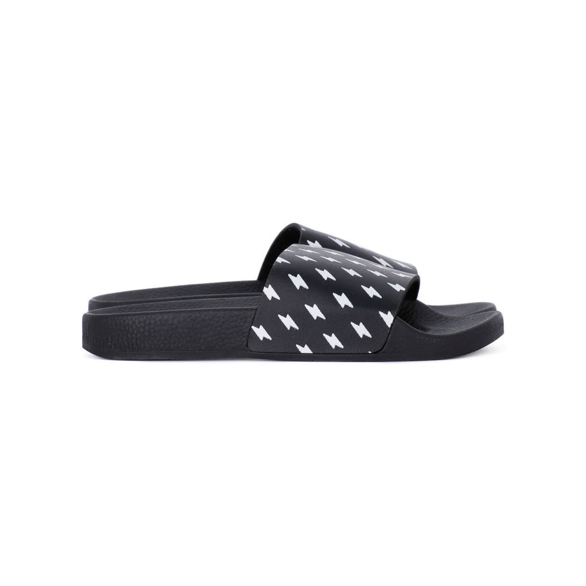 Women's Mules White Brand Black
