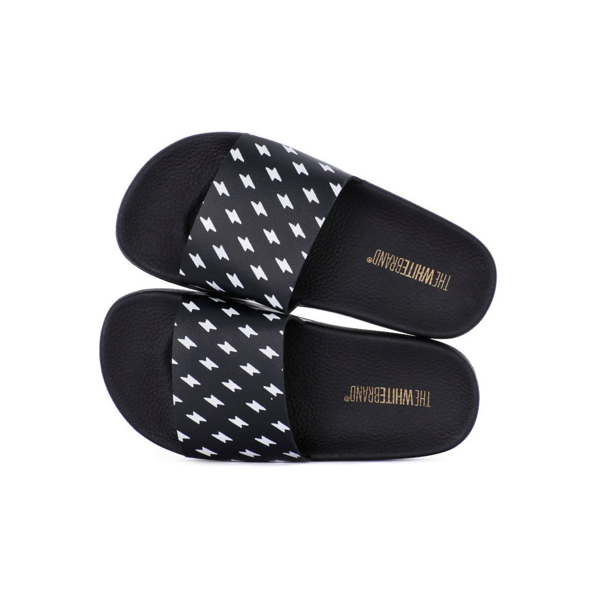 Women's Mules White Brand Black
